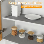 Songrey Non-Adhesive Drawer and Shelf Liner, Non Slip Cabinet Liners, Protect Kitchen Cupboard, Bathroom Drawers, Breathable, Thick Strong Grip mat (17.5IN x 10FT, Beige)