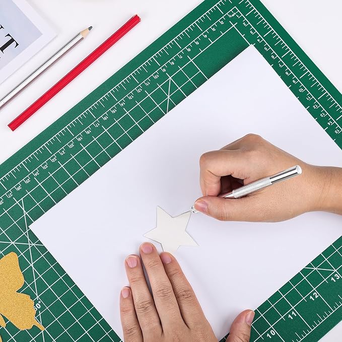 CLOYAN Cutting Mat 12"x18", 1 Pack Double-Sided 5-Ply Self Healing Sewing Cutting Mat, Cutting Mats Board for Crafts-Sewing, Fabric, Quilting, Scrapbooking Project