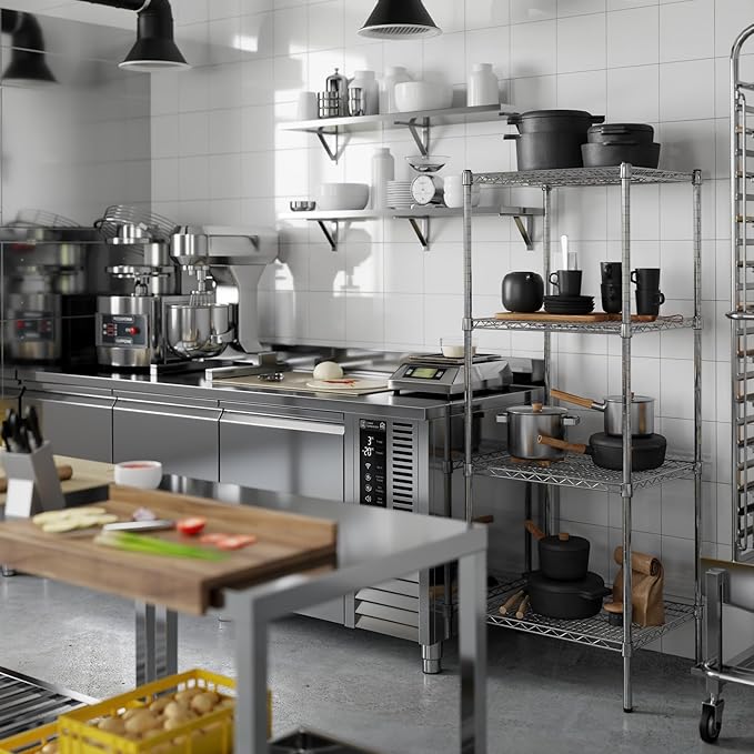 Regal Altair 21" Deep x 24" Wide x 64" Height Wire Shelving Kit | 4-Tier | NSF Commercial Storage Rack Unit