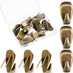 LEIFIDE Cubicle Hooks Fabric Panel Wall Hooks Cubicle Clips Picture Hangers for 40 Lbs Office Home Kitchen Room Board Hanging Supplies(Bronze,10 Pieces)