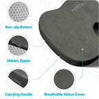 FORTEM Seat Cushion, Office Chair Cushion, Lumbar Support Pillow for Office Chair, Memory Foam Sciatica Coccyx Tailbone Pressure Pain Relief, Car Sitting Pad, Washable Non Slip, XL