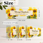Ship Next Day-Custom Name Plate for Desk, Desk Name Plate Personalized, Acrylic Office Desk Accessories, Appreciation Gifts for Coworkers Employee Boss Teachers Women Men (Sunflower)