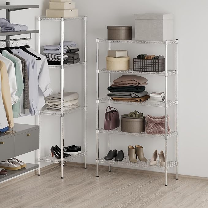 Regal Altair 14" Deep x 36" Wide x 64" Height Wire Shelving Kit | 5-Tier | NSF Commercial Storage Rack Unit