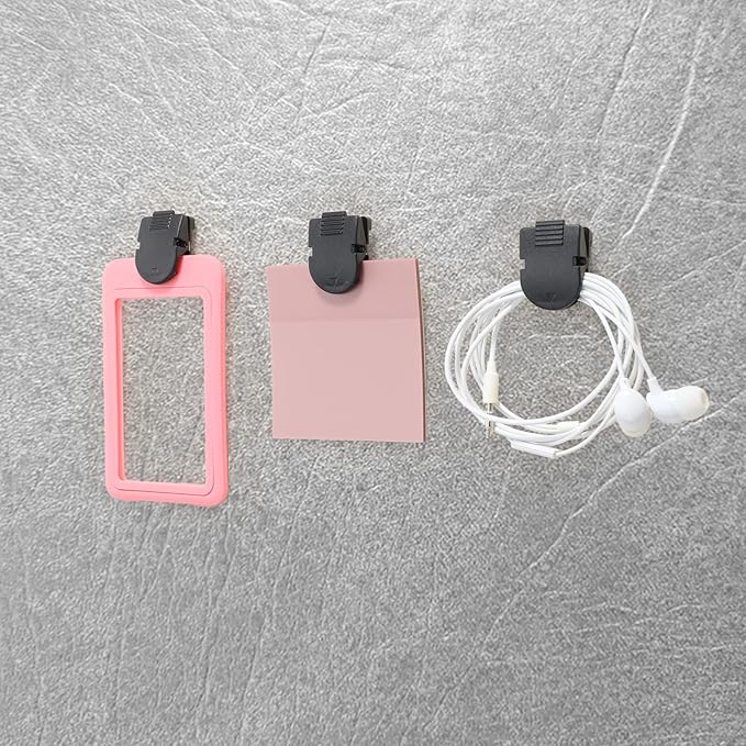 Teaaha 12 Pcs Cubicle Clips for Fabric Walls, Accessories Partition Panel Hooks Plastic Stainless Steel Cubicle Hooks for Office, Home, School, Organize Notes, Photos, Memos