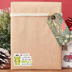 Bttwkco Cute Turtle Stickers, Repeat Customers Are The Best, 500pcs Roll, Green, Cartoon Style, Waterproof, Coated Paper, Stickers