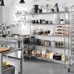 Regal Altair 14" Deep x 60" Wide x 74" Height Wire Shelving Kit | 5-Tier | NSF Commercial Storage Rack Unit