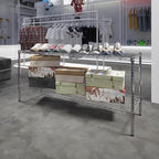 Regal Altair 18" Deep x 60" Wide x 27" Height Wire Shelving Kit | 2-Tier | NSF Commercial Storage Rack Unit