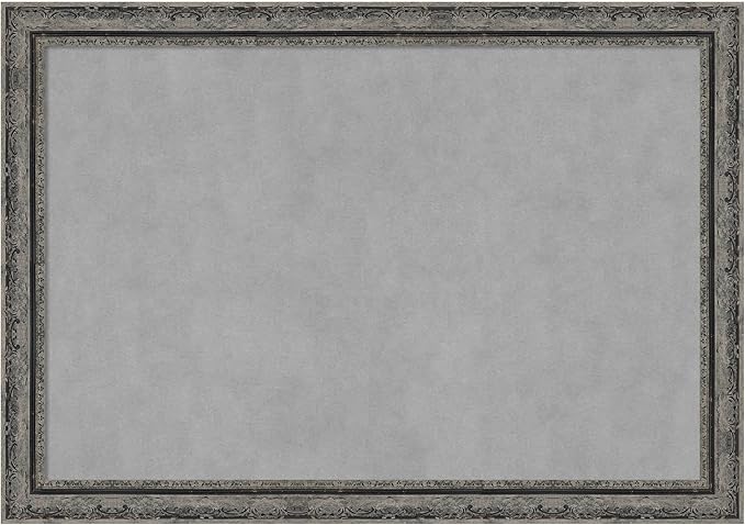 Amanti Art Black Framed Magnetic Board 28x40 Large Vision Board for use with Magnets, 100% Metal Sheet to Display Items as Office Decor or for Home Organization in mudroom, Kitchen or Kids Room