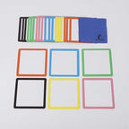 Dry Erase Magnets Set - 24 Pack - 4x4 in Whiteboard Magnetic Notes Planning Pads Labels - Small White Board Magnet Strips Name Tags for Home and Office