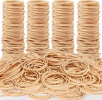 Rubber Bands Office Supplie 1100Pcs(approx. 1LB) Size #16 Rubberbands Light Brown Elastics Rubber Bands Thin Small Rubber Band for Office Home Supply File Folder