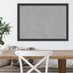 Amanti Art Black Framed Magnetic Board 22x30 Medium Vision Board for use with Magnets, 100% Metal Sheet to Display Items as Office Decor or for Home Organization in mudroom, Kitchen or Kids Room