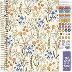 bloom daily planners HARDCOVER 2026 Planner (January to December) - 8.5” x 11” Weekly & Monthly Dated Agenda Organizer Book with Stickers & Tabs - Whimsical Wildflowers