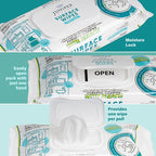 Juniper CLEAN 1 Pack Surface Wipes with Bleach, All-Purpose Cleaner for Bathroom, Kitchen, Office, 72 Count Soft Flow, Fresh Scent, Lint Free & Durable