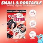 Gunk Getter, Cleaning Gel for Those Hard to Reach Places, Automotive Cup Holder Electronic Keyboard Office, Slime Gel Cleaner Dust Crumb Removal (Cherry, 12 Pack)