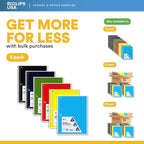 E-CLIPS USA Spiral Notebook, Wide Ruled Notebooks (6 Pack), 70 Sheets, Single Subject, Notebooks Bulk, 6 Color Assortment, 3 Hole Perforated Sheets (6, Wide Ruled)