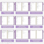 SUNEE End of Life Planner - I'm Dead Now What Planner for Seniors & Family Legacy, Large Print Spiral-Bound Estate Planning Organizer with Tabs - Final Wishes, Passwords & Funeral Planning, A4, Purple
