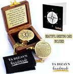 For I Know The Plans I Have For You, Jeremiah 29:11, Solid Brass Directional Engraved Compass, Baptism Gifts for Boys Girls, First Communion, Christian Gifts for Men, First Confirmation Gifts for Boys