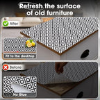 ALIUNI Drawer and Shelf Liner, Non-Slip Kitchen Cabinet Liners Non-Adhesive Thick Strong Grip Waterproof Washable Mats Protect Dresser Shelves Cupboard Bathroom Cabinets, Black & White, 24 in X 30 FT