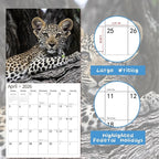 2026 Wall Calendar,Calendar 2026, November 2025 - December 2026, Wall Calendar Baby Animals, 12" x 24" Opened,Full Page Months Thick & Sturdy Paper for Calendar Organizing & Planning