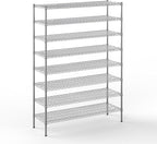 Regal Altair 18" Deep x 54" Wide x 74" Height Wire Shelving Kit | 8-Tier | NSF Commercial Storage Rack Unit
