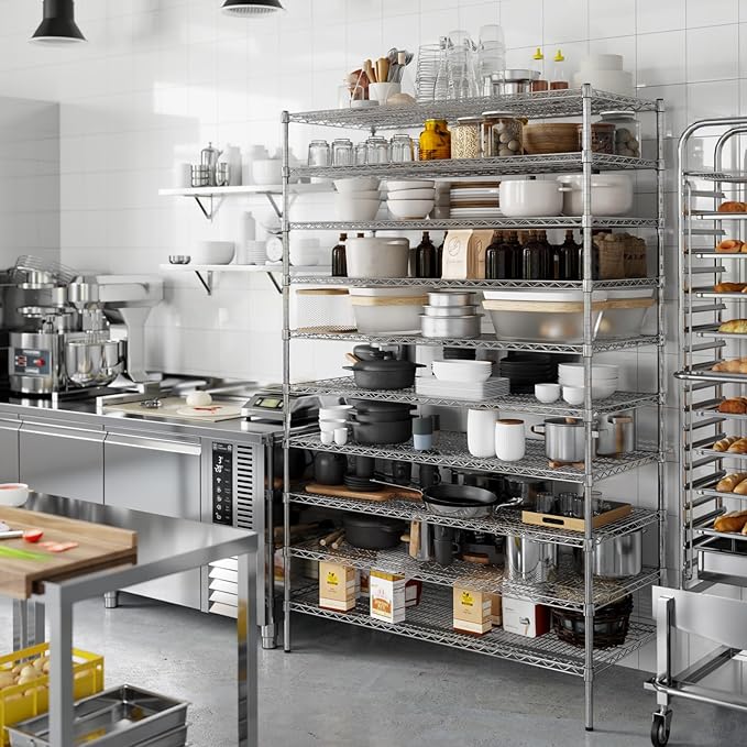 Regal Altair 24" Deep x 54" Wide x 86" Height Wire Shelving Kit | 10-Tier | NSF Commercial Storage Rack Unit