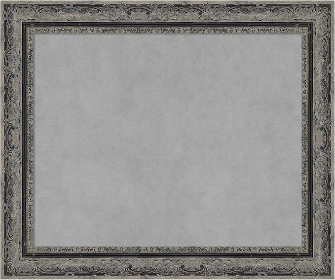 Amanti Art Black Framed Magnetic Board 20x24 Small Vision Board for use with Magnets, 100% Metal Sheet to Display Items as Office Decor or for Home Organization in mudroom, Kitchen or Kids Room
