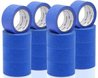 Oleitodh 22 Rolls Blue Painters Tape Bulk 2 inch x 55 Yards, Painters Masking Tape No Residue Wall Painting Tape Artist Tape Trim Edge Finishing Tape for Wall Painting Decoration DIY Supplies