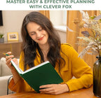 Clever Fox Planner Large – Undated Weekly & Monthly Planner for Productivity, Time Management & Goals – Organizer Journal – 7x10” (Forest Green)