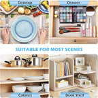 MooiFun Drawer Liners, Waterproof Shelf Liner, Anti-Slip Non-Adhesive BPA Free Kitchen Cupboard Cabinet Liner Refridge Fridge Mats Sink Protector Strong Durable for Home (Clear/15.7in x 20Ft)