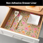 Cooyes Shelf Liner – Premium Non-Adhesive Cabinet & Drawer Liner for Kitchen – Waterproof Shelf Paper with Modern Pattern – Durable EVA Cabinet Mat – Easy to Cut （12" W x 360" L）
