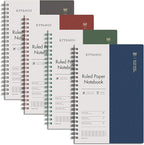 EMSHOI Lined Journal Spiral Notebook 5.7" x 8.22" - 4 Pack 640 Pages 100gsm Thick Paper, A5 Small Notebooks College Ruled, Plastic Hardcover Journals for Writing Women Men Work School Supplies