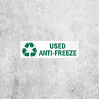 SmartSign Used Anti-Freeze Pack of 5 Recycle Labels | 3" x 10" Laminated Vinyl, Made in USA