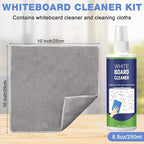 Dansib 12 Pack Whiteboard Cleaner Spray 8.5oz Dry Erase Board Cleaner with 6 Cloths Non Toxic Dry Erase Cleaner Removes Stubborn Marks from Whiteboards