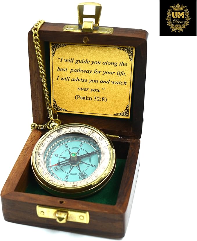 I Will Guide (Psalm 32:8) Communion & Confirmation Gift for Teenage Boys | Sentimental & Inspirational Present | Baptism Religious Gifts for Men, Christian, Catholic, Graduation