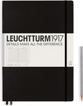 LEUCHTTURM1917 - Notebook Hardcover Master Classic A4+ - 235 Numbered Pages for Writing and Journaling (Black, Ruled)