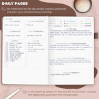 Clever Fox Self-Care Journal – Daily Reflection Notebook – Mental Health & Personal Development Planner, Meditation & Mood Log, A5 (Dark Terracotta)