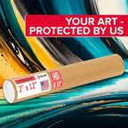 Paclord 2" x 12" Heavy-Duty Reinforced Cardboard Mailing Tube, Pack of 4 Tubes with 8 Caps – Secure USPS Approved – Great for Shipping and Storing of Prints, Artwork, Posters or Documents