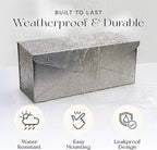 NACH Mailboxes for Outside Wall Mount, 12.5 x 5 x 10 inch, Stainless Steel Mail Box Wall Mounted, Waterproof Mailbox for Door - The Modern Envelope Mailbox