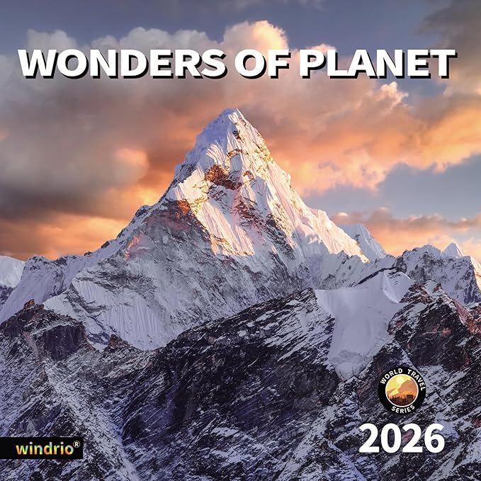 2026 Wall Calendar,Calendar 2026, November 2025 - December 2026, Wall Calendar Wonders of Planet, 12" x 24" Opened,Full Page Months Thick & Sturdy Paper for Gift Perfect Calendar Organizing & Planning