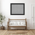 Amanti Art Black Framed Magnetic Board 39x47 X-Large Vision Board for use with Magnets, 100% Metal Sheet to Display Items as Office Decor or for Home Organization in mudroom, Kitchen or Kids Room