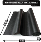 Precision Defined Professional Grade Tool Box Liner, 10 ft x 36", Black | Tool Box Drawer Liner, Shelf Liner Non Slip Mat, Thick Cabinet Shelf Liner, Toolbox Drawer Liner