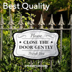 Custom Decorative Outdoor, Personalized Aluminum Signs - 10x7 In, Made in USA, Waterproof, Metallic Silver Driveway Signs