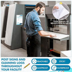 Outus Self Adhesive Shop Ticket Holders Clear Plastic Sleeves Adhesive Pockets Work Order Job Ticket Holders for Home Office Posting Signs