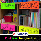Hygloss Small Poster Board 4x11 - 50 Neon Pink Single Color Poster Boards Bulk Pack - 10 Pt. Thickness Colored Poster Board Paper for Projects, Flash Cards, Signs - Posterboard Multipack 4" x 11"