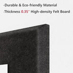 Neatsure Large Cork Board for Wall, 36" x 24" Bulletin Board with Pushpins, 6 Panels Felt Tiles Tack Push Pin Board for Office, Dark Gray