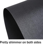 24 Sheets Black Shimmer Cardstock 8.5 x 11 Metallic Paper, Goefun 80lb Card Stock Letter Size Sheets for Halloween, Invitations, Scrapbooking, Crafts, Graduations