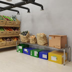 Regal Altair 14''W x 72''L x 14''H Chrome Plated Wire Dunnage Rack | Off The Floor Storage