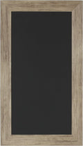 DesignOvation Beatrice Framed Magnetic Chalkboard, 13x23, Rustic Brown