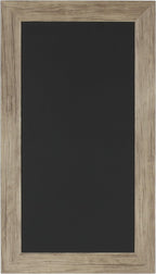 DesignOvation Beatrice Framed Magnetic Chalkboard, 13x23, Rustic Brown