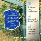 Custom Outdoor Decorative Metal Sign, Personalized Aluminum, Driveway Sign - Waterproof, Made in USA, Blue Steel 12x8 In